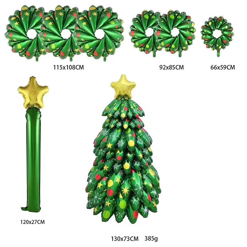 ARBOL NAVIDEÑO GRANDE DE GLOBOS